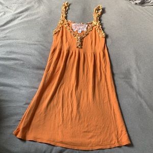 Nick and Mo Orange Knit Dress